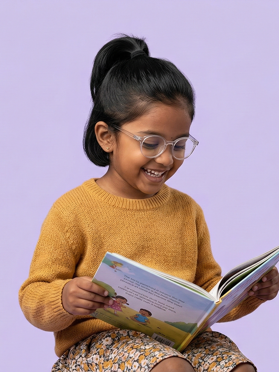 Girl reading a book